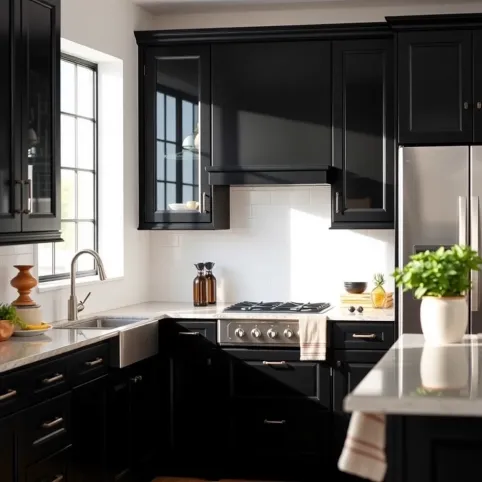 Jaki Kolor Ścian Do Czarnych Mebli Kuchennych