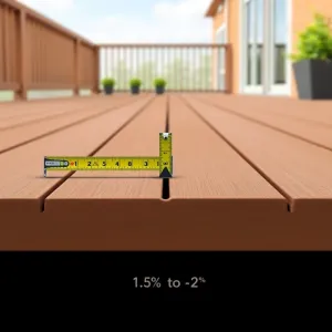 Jaki spadek na tarasie 3m